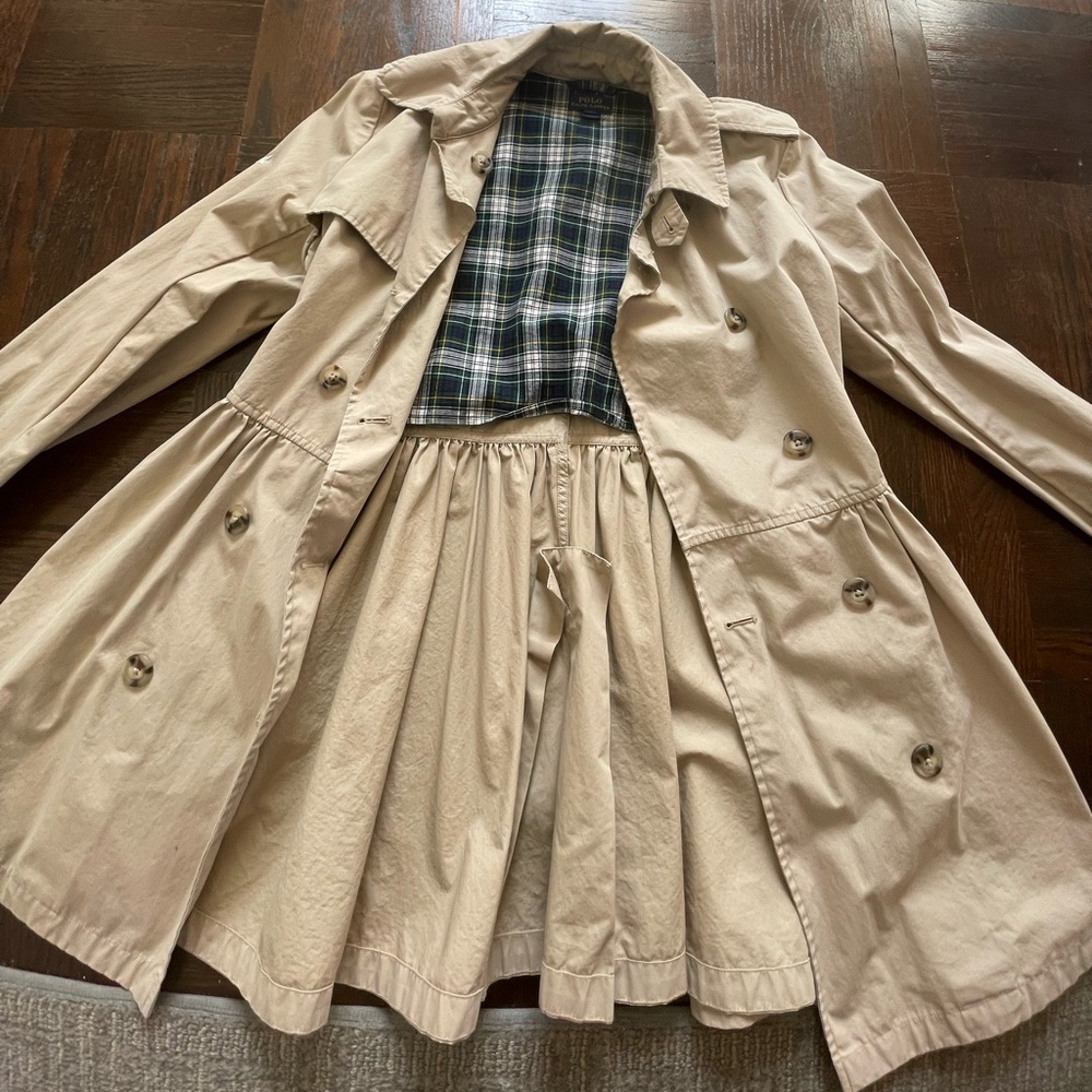 POLO Ralph Lauren girls trench coat 16 girls